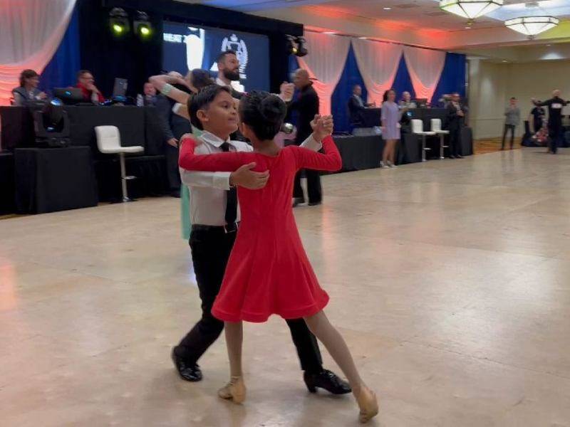 Tobi and Abigail dance Waltz at San Antonio Classic